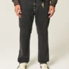 Yıkanmış Siyah Bol Painter Jeans Yıkanmış Siyah Bol Painter Jeans