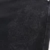 Yıkanmış Siyah Ejderha Grafikli Skater Bol Kot Pantolon