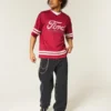 Yıkanmış Siyah Skater Bol Paça Kot Pantolon
