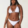 Yüksek Bacaklı Nakışlı Dikişli Askılı Cheekiest Bikini Altı