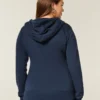 Yıldız Desenli Fermuarlı Kapüşonlu Sweatshirt Yıldız Desenli Fermuarlı Kapüşonlu Sweatshirt
